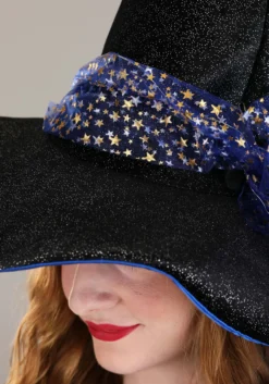 Twilight Witch Costume Hat For Adults -Fun Costumes Shop adult twilight witch hat alt 2