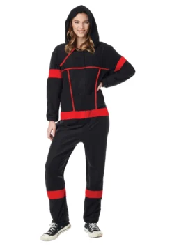 Unisex Ninja Adult Onesie -Fun Costumes Shop adult unisex ninja onesie alt 2