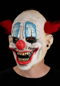 Whacko Clown Full Face Mask For Adults -Fun Costumes Shop adult whacko clown full face mask alt 2