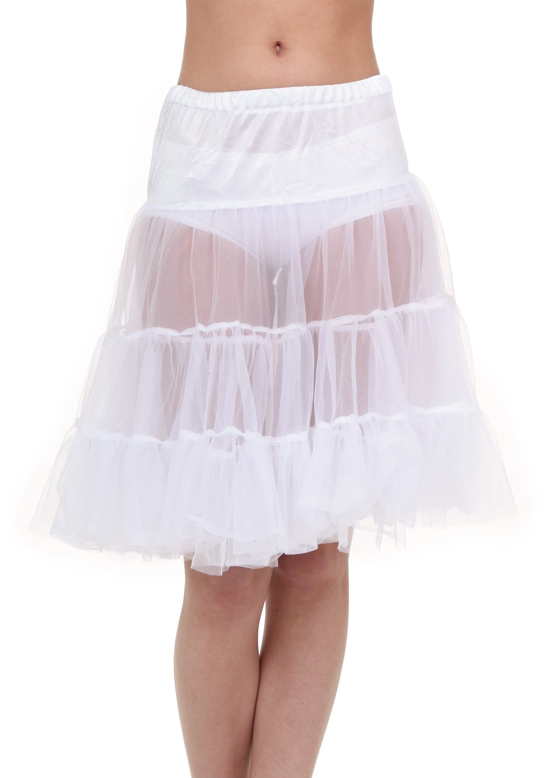 Adult White Knee Length Crinoline 1 Adult White Knee Length Crinoline