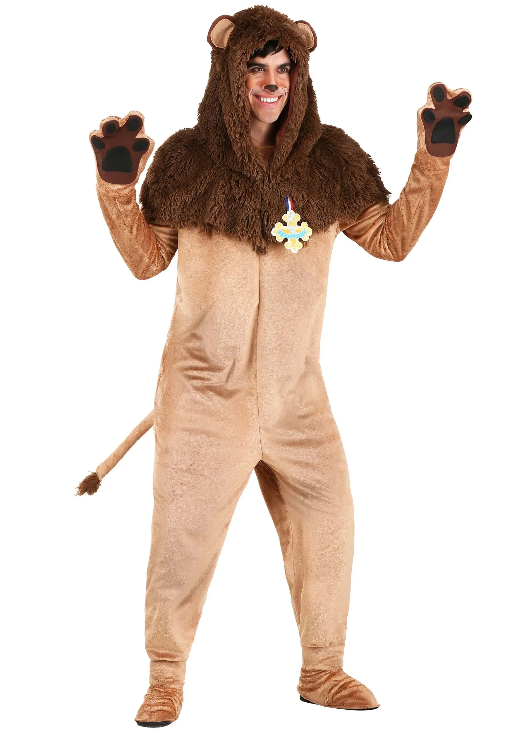 Wizard Of Oz Cowardly Lion Costume For Adults 2 Wizard Of Oz Cowardly Lion Costume For Adults - Image 2