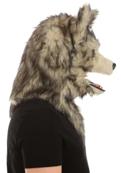 Wolf Mask With Mouth Mover For Adults -Fun Costumes Shop adult wolf mouth mover mask alt 4