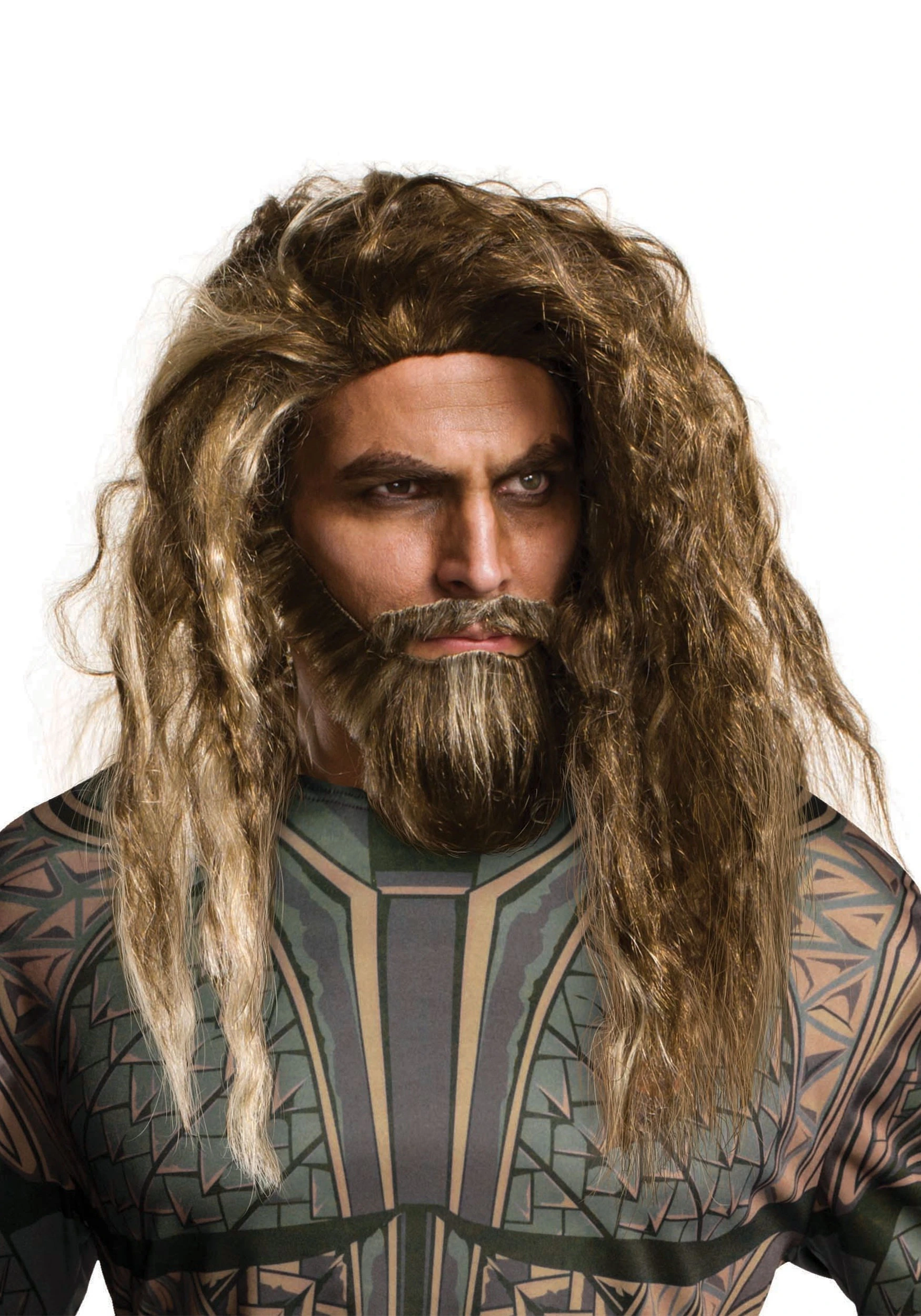 Men's Aquaman Beard And Wig Set 1 Men's Aquaman Beard And Wig Set