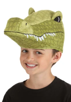Plush Alligator Costume Hat -Fun Costumes Shop alligator plush hat alt 1