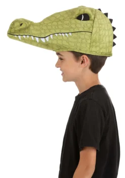 Plush Alligator Costume Hat -Fun Costumes Shop alligator plush hat alt 2