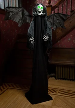 Animated Haunted Standing Winged Reaper