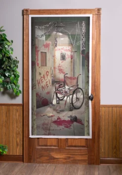 AMSCAN Asylum Corridor Halloween Door Decoration