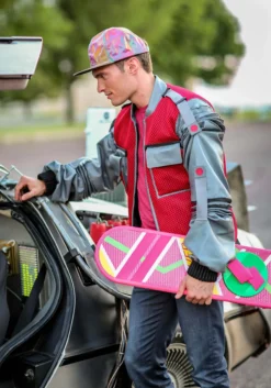 Authentic Marty McFly Jacket Costume -Fun Costumes Shop authentic marty mcfly jacket alt 2