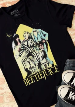 Adult Beetlejuice Black T-Shirt