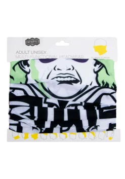 Beetlejuice Adult's Neck Gaiter -Fun Costumes Shop beetlejuice adult neck gaiter alt 1
