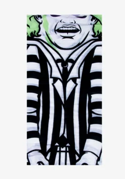 Beetlejuice Adult's Neck Gaiter -Fun Costumes Shop beetlejuice adult neck gaiter alt 2