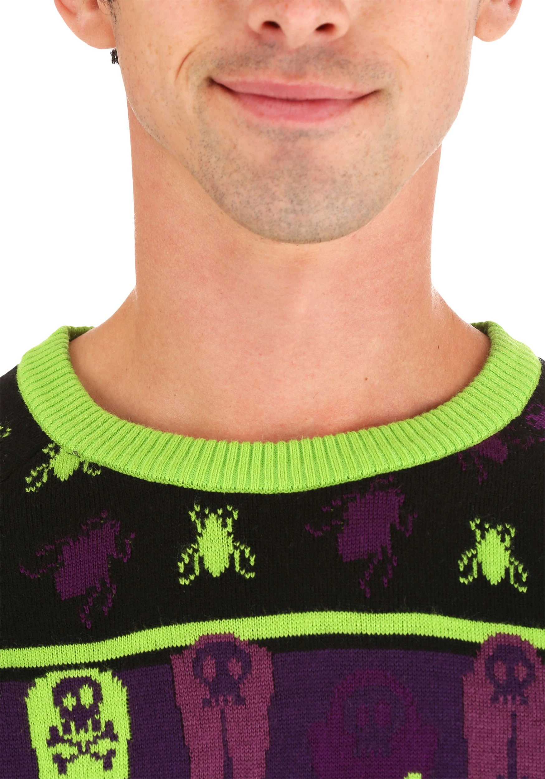 Beetlejuice It's Showtime! Halloween Sweater For Adults 6 Beetlejuice It's Showtime! Halloween Sweater For Adults - Image 6