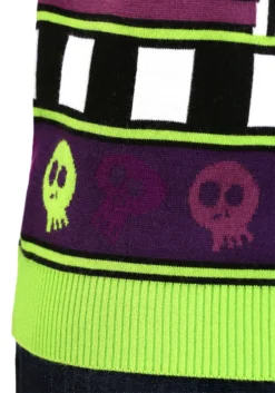 Beetlejuice It's Showtime! Halloween Sweater For Adults 18 Beetlejuice It's Showtime! Halloween Sweater For Adults -Fun Costumes Shop beetlejuice its showtime adult ugly halloween sweater alt7