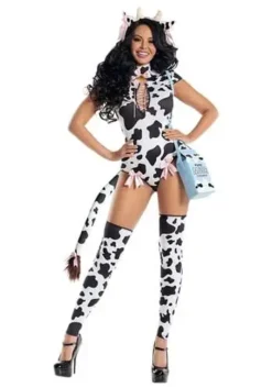 Women's Bessie Cow Purse -Fun Costumes Shop bessie cow purse alt 2