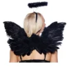 LEG AVENUE Black Angel Wings And Halo Set