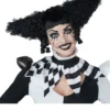 Creepy Black Adult Clown Wig