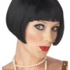 Black Flirty Flapper Wig