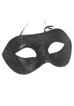 Smiffys Black Glitter Eyemask