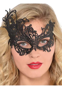 AMSCAN Black Lace Mask For Women