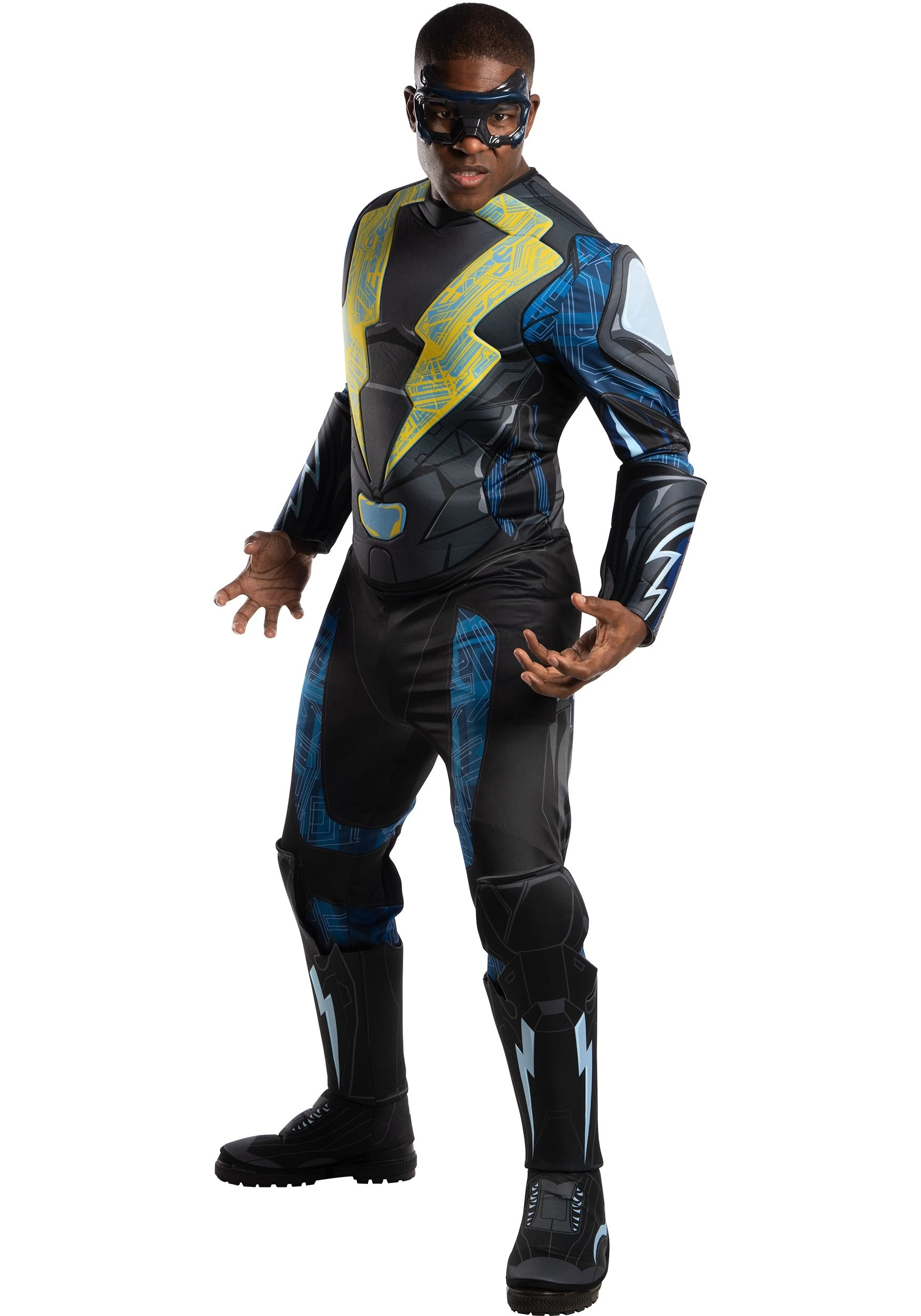 Black Lightning Adult Deluxe Costume 1 Black Lightning Adult Deluxe Costume
