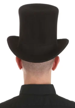 Black Top Hat For Adults -Fun Costumes Shop black top hat alt 4