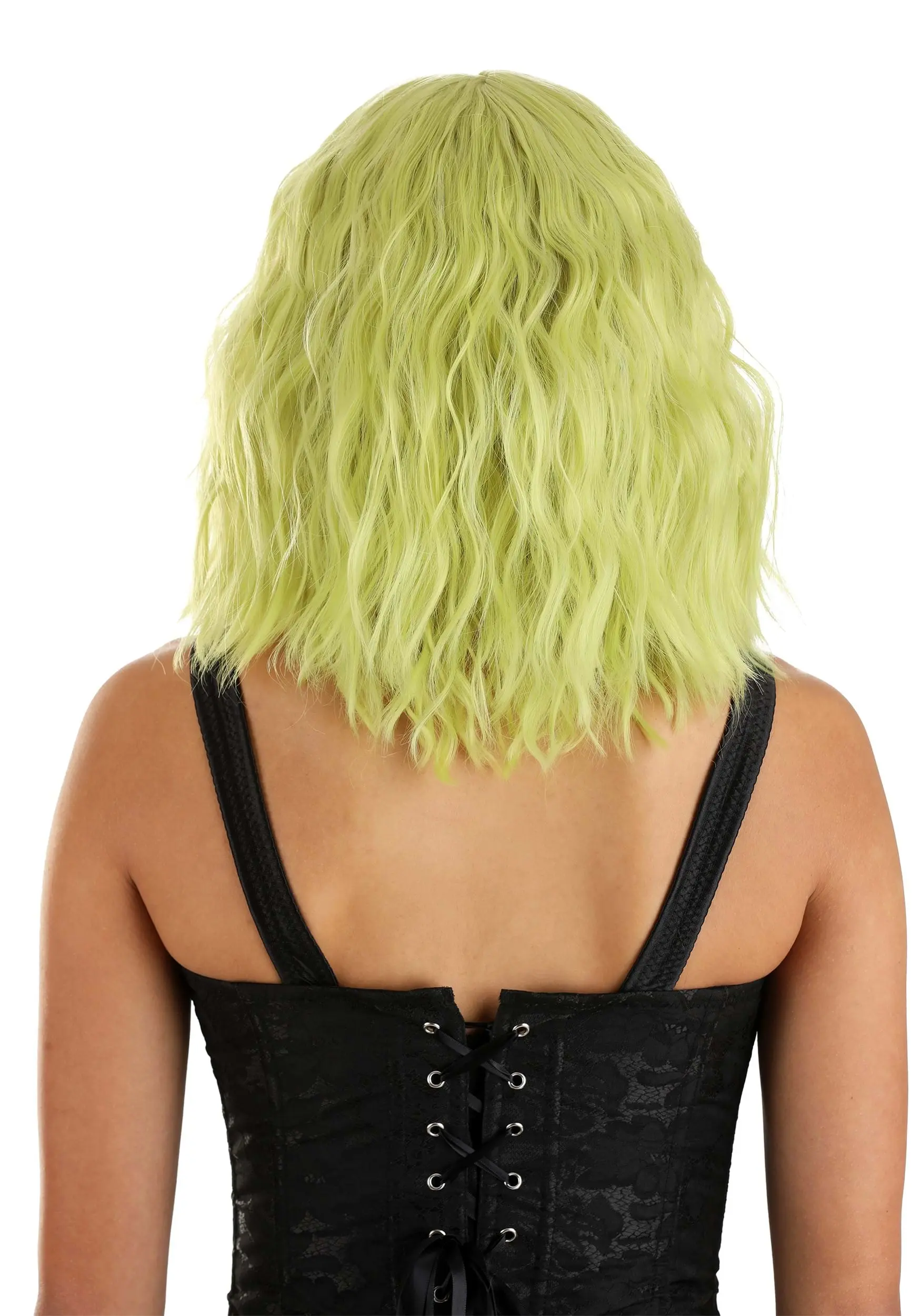 Blonde And Green Wavy Wig Accessory 5 Blonde And Green Wavy Wig Accessory - Image 5