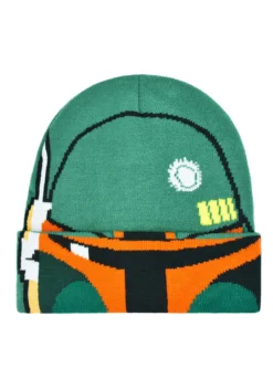 Star Wars Boba Fett Big Face Roll Down Intarsia Beanie