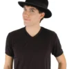 Black Velour Bowler Hat