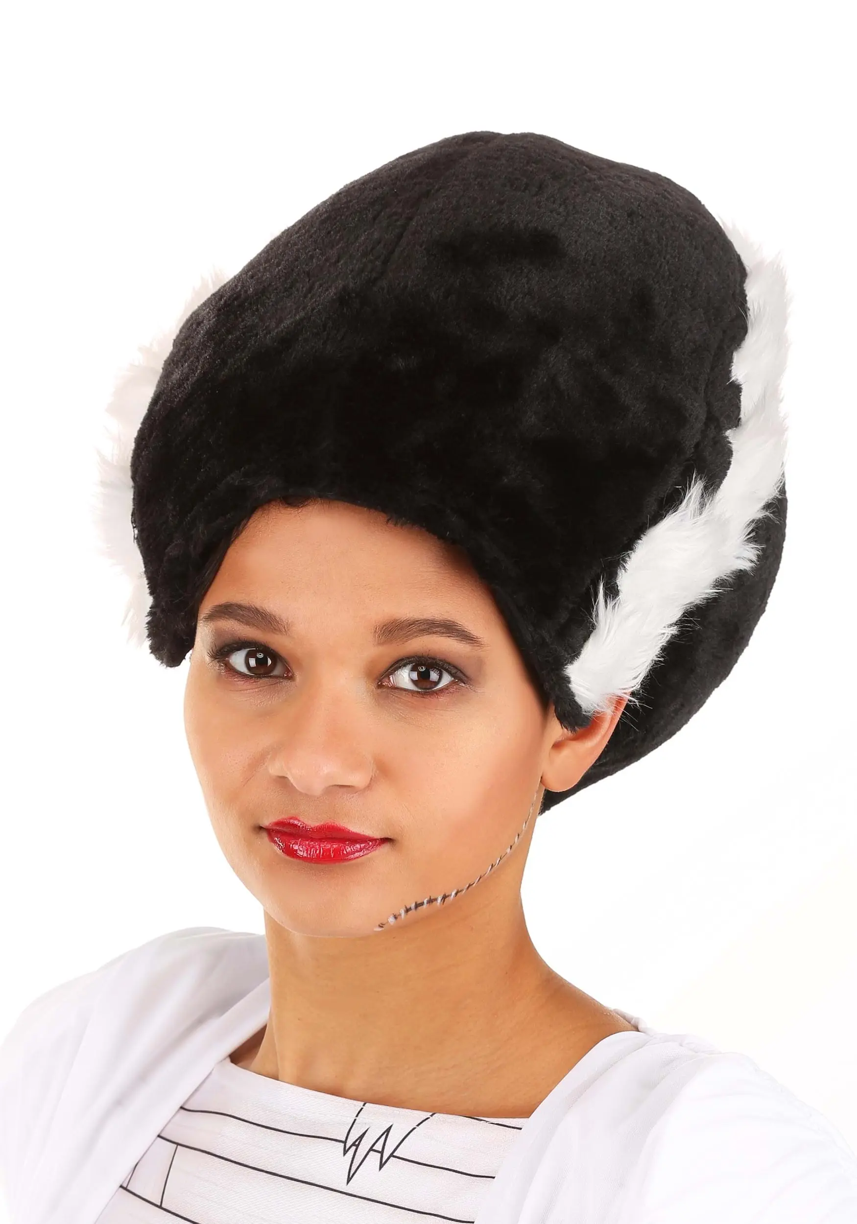 Plush Bride Of Frankenstein Costume Hat 1 Plush Bride Of Frankenstein Costume Hat