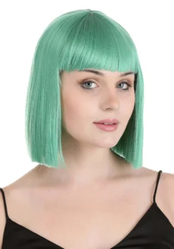 Teal Green Bob Wig For Adults