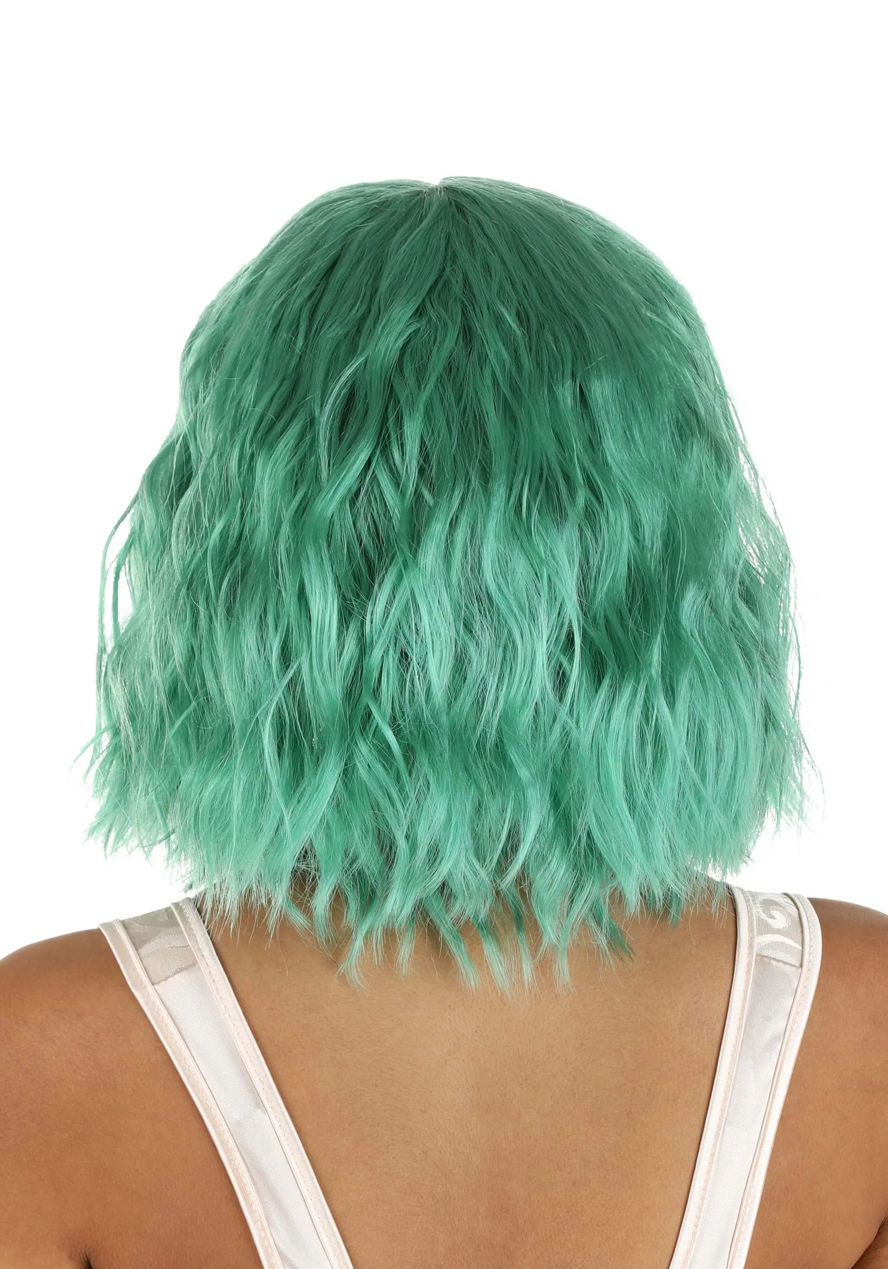 Bright Teal Wavy Wig For Women 2 Bright Teal Wavy Wig For Women - Image 2