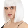 Bright White Bob Wig For Women