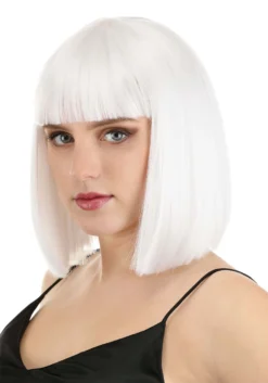Bright White Bob Wig For Women