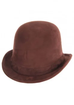 Brown Derby Top Hat -Fun Costumes Shop brown derby hat alt 2