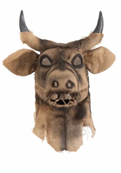 Bull Scarecrow Mouth Mover Mask -Fun Costumes Shop bull scarecrow mouth mover mask alt 4