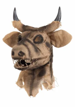 Bull Scarecrow Mouth Mover Mask -Fun Costumes Shop bull scarecrow mouth mover mask alt 5