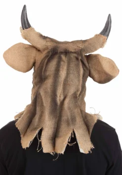 Bull Scarecrow Mouth Mover Mask -Fun Costumes Shop bull scarecrow mouth mover mask alt 7