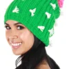 Cactus Knit Slouch Beanie