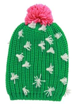 Cactus Knit Slouch Beanie -Fun Costumes Shop cactus knit slouch beanie alt 2