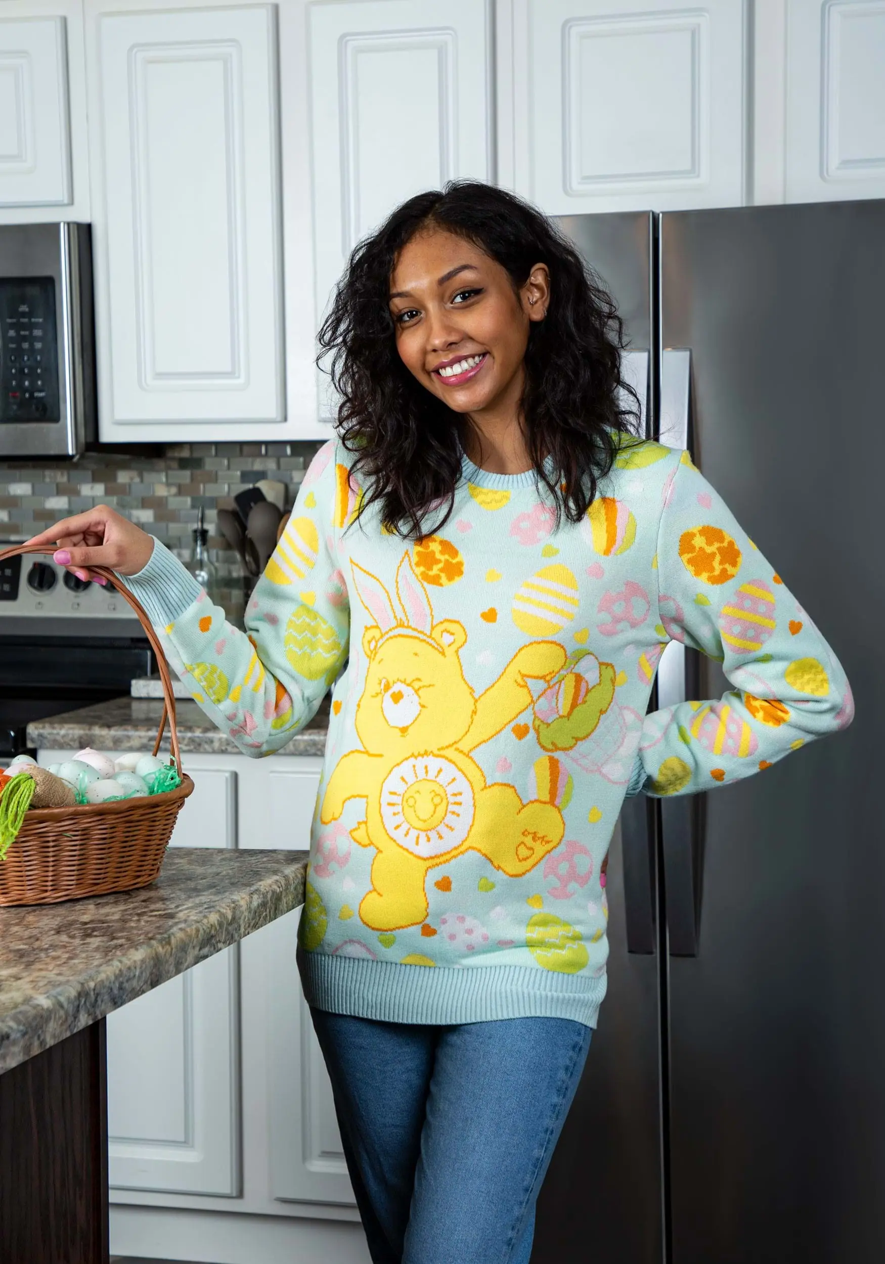 Care Bears Easter Egg Hunt Ugly Sweater For Adults 3 Care Bears Easter Egg Hunt Ugly Sweater For Adults - Image 3