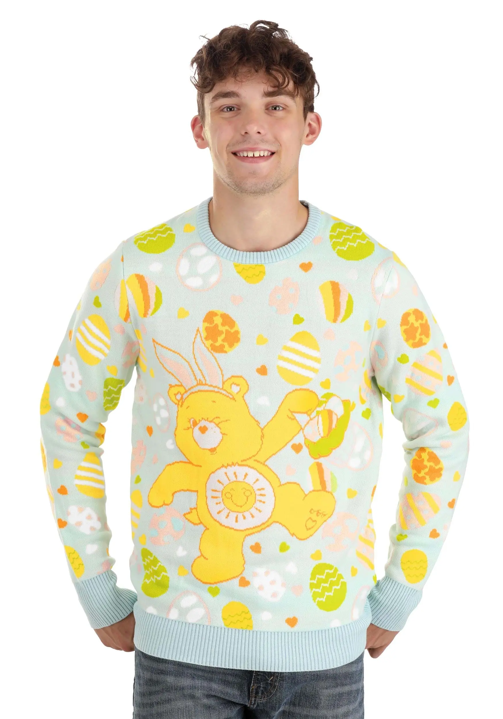 Care Bears Easter Egg Hunt Ugly Sweater For Adults 5 Care Bears Easter Egg Hunt Ugly Sweater For Adults - Image 5