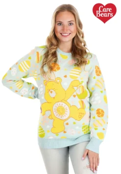 Care Bears Easter Egg Hunt Ugly Sweater For Adults 12 Care Bears Easter Egg Hunt Ugly Sweater For Adults -Fun Costumes Shop care bears easter egg hunt ugly sweater alt 5