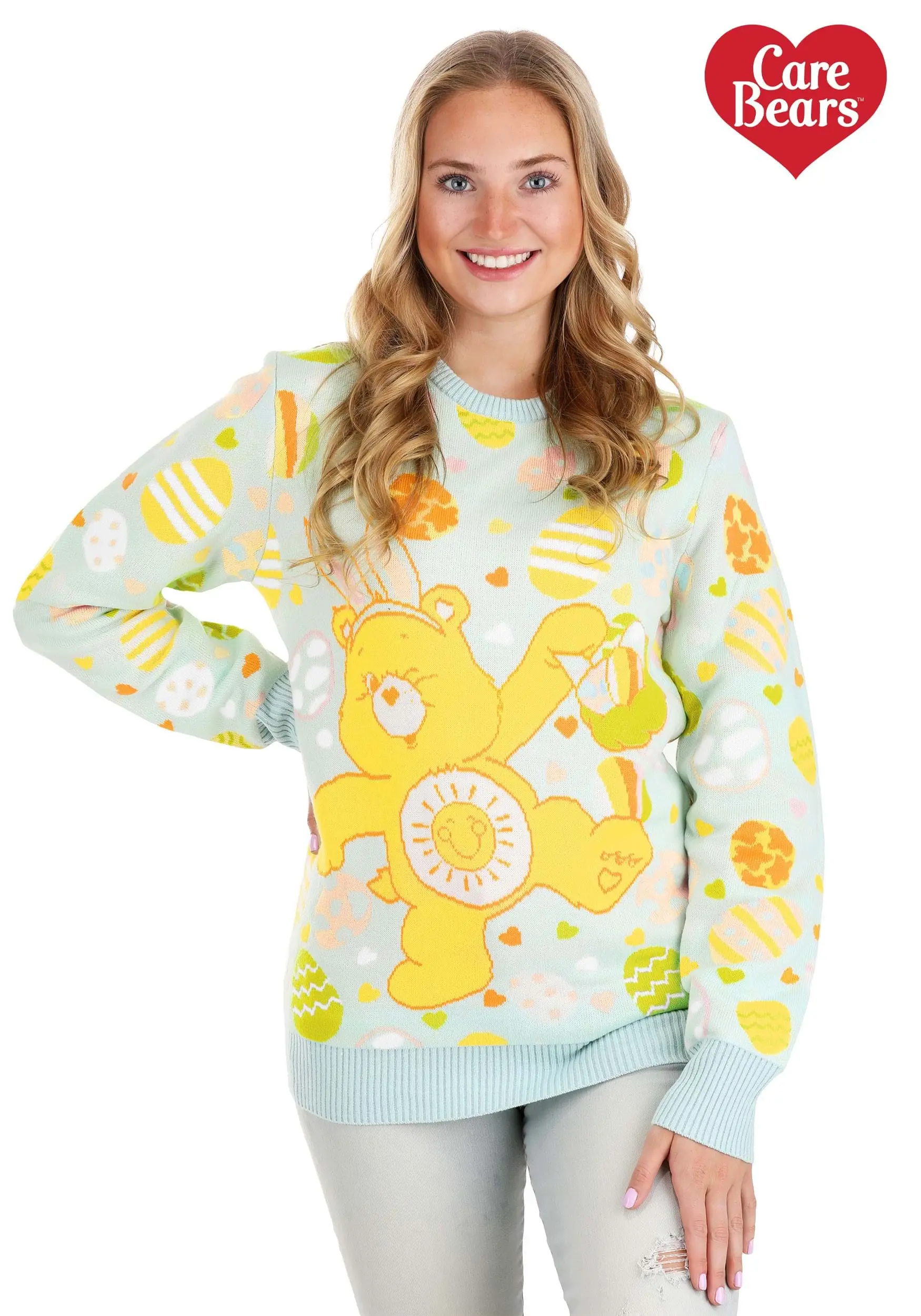 Care Bears Easter Egg Hunt Ugly Sweater For Adults 6 Care Bears Easter Egg Hunt Ugly Sweater For Adults - Image 6