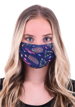 Christmas Vacation Neon Allover Print Face Mask For Adults