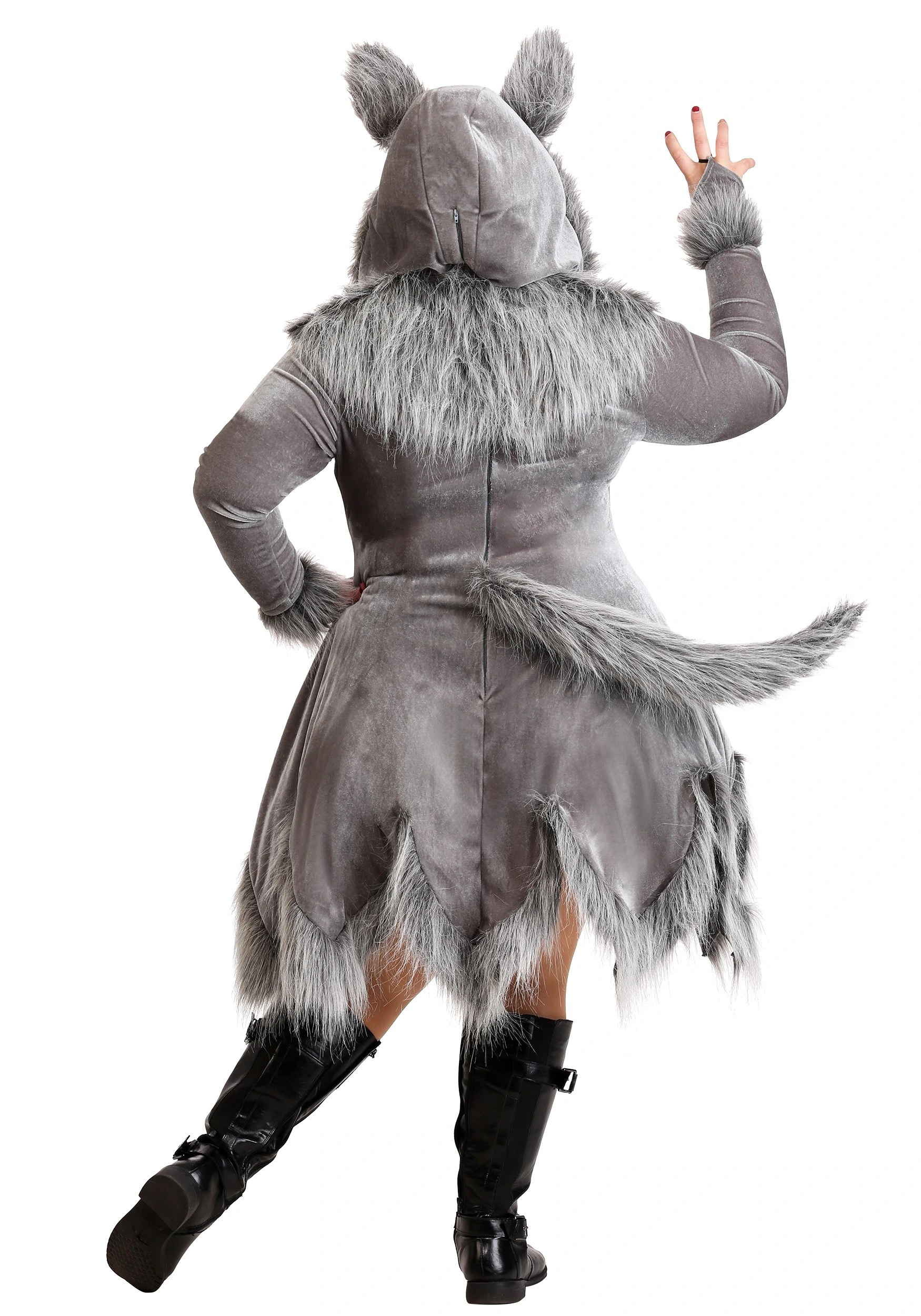 Plus Size Women's Wolf Costume 2 Plus Size Women's Wolf Costume - Image 2