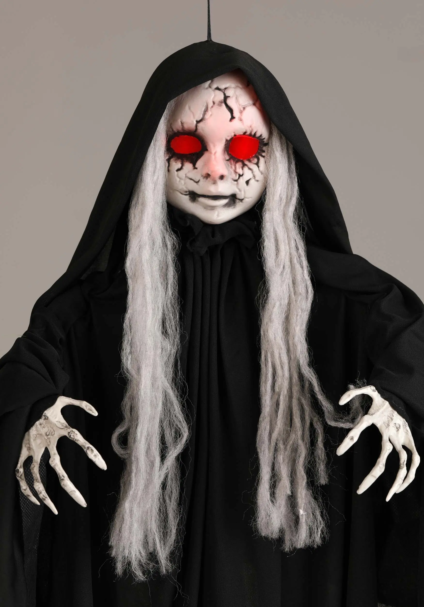 Cracked-Skull Baby Hanging Halloween Decoration 3 Cracked-Skull Baby Hanging Halloween Decoration - Image 3