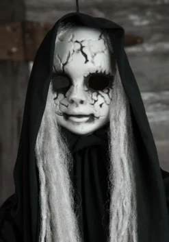 Cracked-Skull Baby Hanging Halloween Decoration 9 Cracked-Skull Baby Hanging Halloween Decoration -Fun Costumes Shop cracked skull baby hanger m38442 alt 3