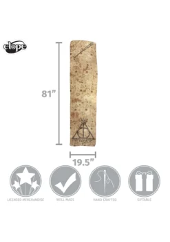 Harry Potter | Deathly Hallows Lightweight Scarf -Fun Costumes Shop deathly hallows lightweight scarf alt 5