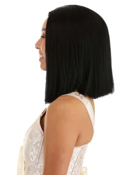 Deep Black Long Bob Wig For Women -Fun Costumes Shop deep black long bob wig alt 3