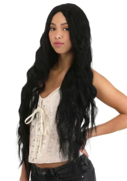 Wavy Deep Black Wig -Fun Costumes Shop deep black long wavy wig alt 2